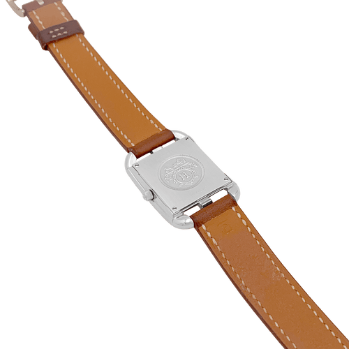 Montre Montre Hermès, "Cape Cod", acier, cuir. 58 Facettes 34616