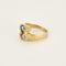 Bague 54 Bague Toi & Moi, saphir rose, saphir bleu et diamants 58 Facettes B240725-1