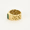 Bague Bague en or jaune, émeraude et diamants 58 Facettes B240805