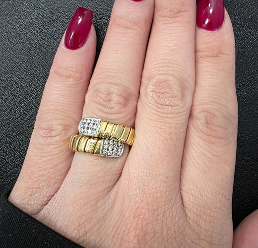 Bague 54 Bague victorienne ancienne sertie de diamants de 2,60 carats provenant de vieilles mines 58 Facettes