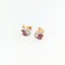 Boucles d'oreilles Boucles d'oreilles en or jaune rubis et diamants 58 Facettes 31515