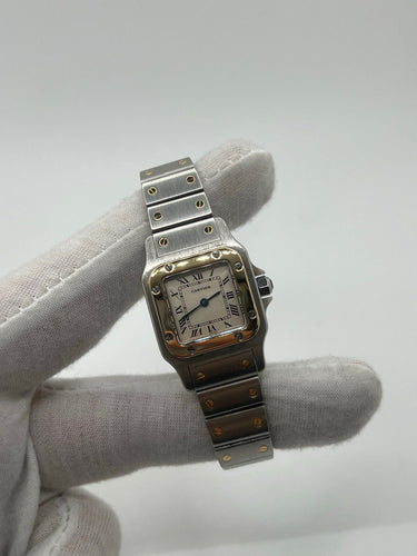 Montre Cartier Santos Galbée Lady 1057930 58 Facettes