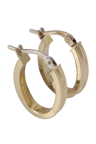 Boucles d'oreilles Créoles ovales 58 Facettes 084721