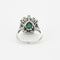 Bague 56 Bague or gris, émeraude et diamants 58 Facettes BG8