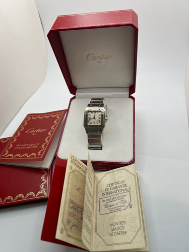 Montre Cartier Santos Galbée 1566 58 Facettes