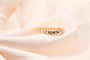 Bague Bague demi-alliance or jaune 7 diamants baguette 0,60 ct 58 Facettes 240240