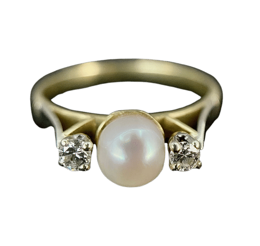 Bague 58 Bague sertie de perles fines 58 Facettes