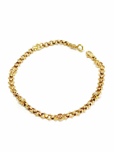 Bracelet Bracelet en or rose et perles 58 Facettes