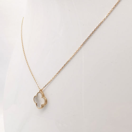 Collier Collier trèfle en or rose & nacre 58 Facettes