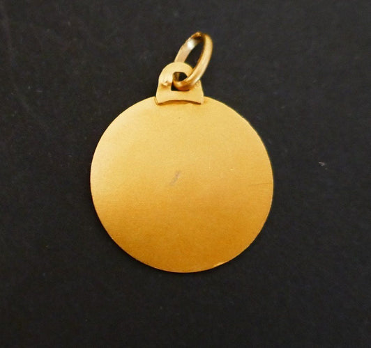 Pendentif Médaille Vierge or 58 Facettes