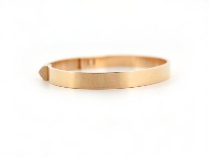 Collier bracelet HERMES collier de chien medor pm en or rose 18k 25gr 48 diamants 0.24ct 58 Facettes 266229
