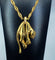 Collier Cartier - Collier « C de Cartier » et pendentif panthère de Cartier, or jaune et diamants 58 Facettes AB435