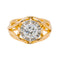 Bague 55 Bague Solitaire Or jaune, Platine Diamant 58 Facettes 3455901CN