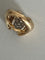 Bague 55 Bague Rétro Fils d'Or Jaune Platine Diamants 58 Facettes LOT 6119