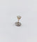 Puce d'oreille SEULE vintage or blanc et diamant de 0.38 carat 58 Facettes A06242