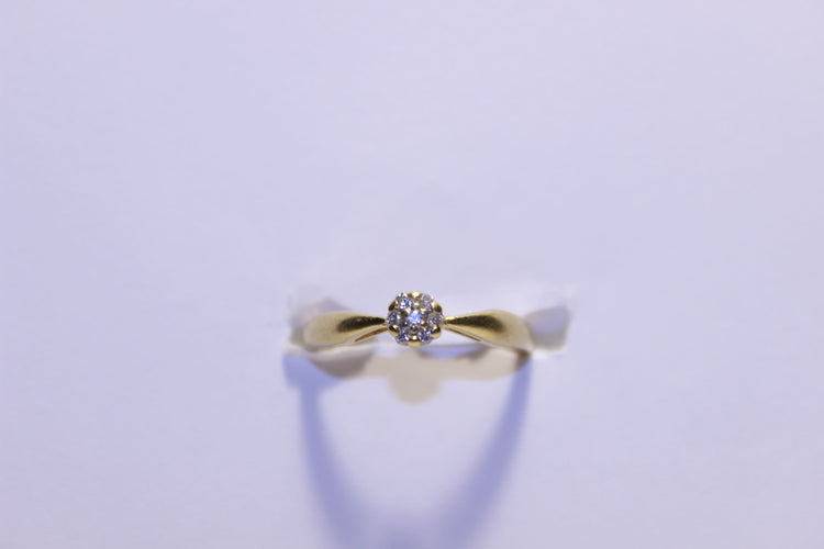Bague 53 Bague Solitaire Diamants 58 Facettes