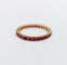 Bague 50 Alliance américaine or rubis ronds (circa 1950) 58 Facettes A05473