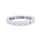 Bague 51 Alliance platine et diamants. 58 Facettes 33379