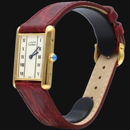 Montre Cartier Montre Must De Cartier Vermeil 58 Facettes MT43334