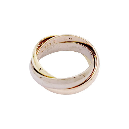 Bague 48 Bague Cartier, "Trinity Classique", trois ors. 58 Facettes 35119