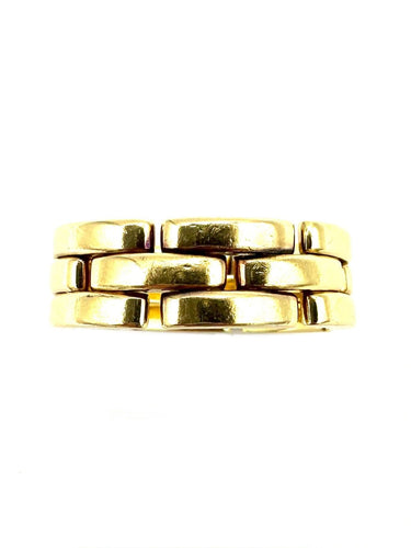 Bague 54 CARTIER. Collection "Panthère", bague or jaune 18K (full set) 58 Facettes