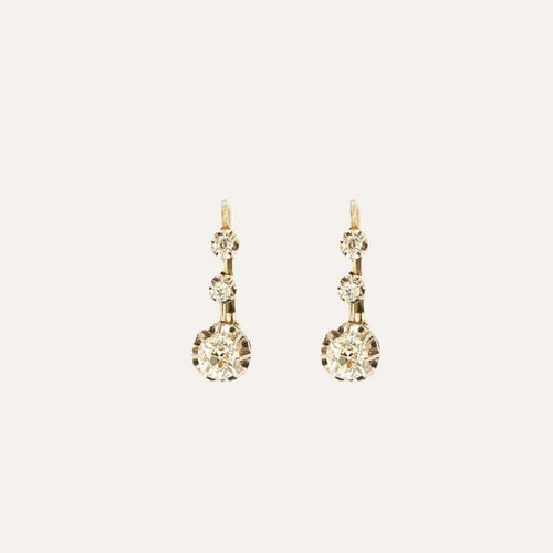 Boucles d'oreilles Bouucles d'oreilles dormeuses platine diamants 58 Facettes M8616