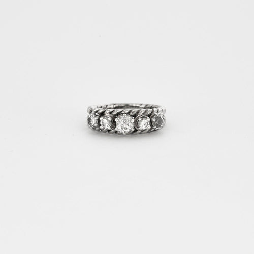 Bague 51 Bague maille corde 5 diamants 58 Facettes LP514/10