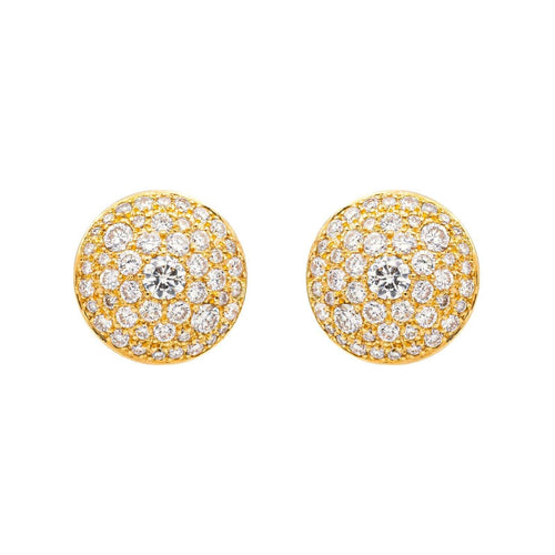 Boucles d'oreilles Boucles d'oreilles Puces Or jaune Diamant 58 Facettes 4145115CN
