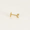 Boucles d'oreilles Boutons d'oreilles en or jaune et diamants 58 Facettes B250536