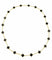 Collier VAN CLEEF & ARPELS. Sautoir "Alhambra vintage" or et onyx 58 Facettes