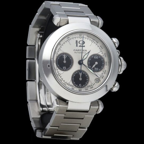 Montre Cartier Montre Pasha Chronograph 58 Facettes MT42974