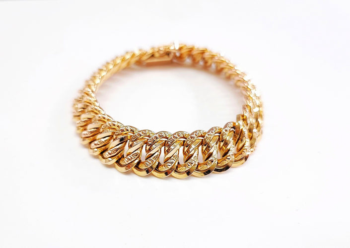 Bracelet Bracelet or jaune maille américaine 58 Facettes Bra.US.1430