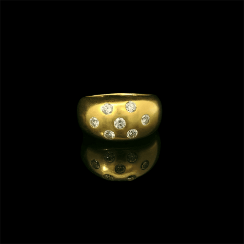 Bague 54 Victorian Diamond Gypsy ring 58 Facettes