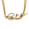 Collier Chaîne en or jaune et coulant Serpent en or gris et diamants et émeraude 58 Facettes SNA1712