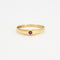 Bague 53 Bague Jonc Anglais Rubis Or Jaune 58 Facettes