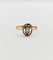 Bague 51 Petite bague Art Nouveau or jaune et pierre verte (circa 1910) 58 Facettes A06017