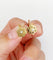 Boucles d'oreilles Dormeuses victorienne or rose, étoile et fleurs (circa 1880) 58 Facettes A05268