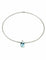 STERN. Collier or blanc 18K, aigue-marine et diamants