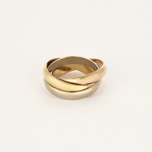 Bague 52 Cartier - Trinity - Modèle Classique - Bague trois ors. 58 Facettes 58FC25