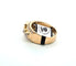 Anello oro giallo con smeraldo centrale e diamanti a contorno 58 Facettes