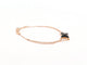 bracelet CHAUMET jeux de liens onyx diamant en or rose 18k 15-17 cm