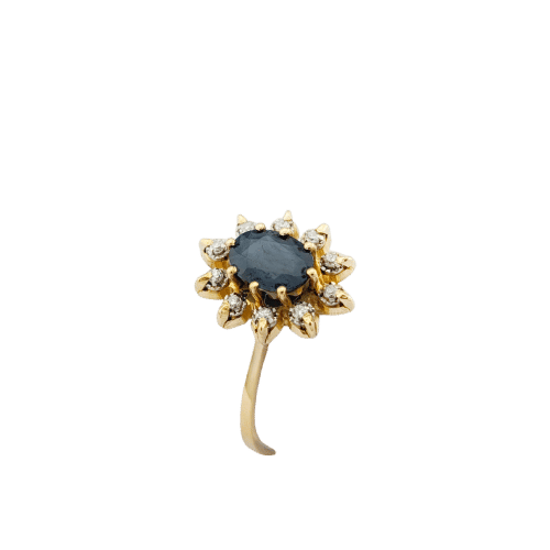 Bague Bague en or jaune  et saphir 58 Facettes 32828