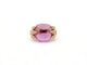 Bague 52 bague en or rose 18k 14gr t52 cabochon amethyste sertie 46 diamants 0.75 ct 58 Facettes 264003