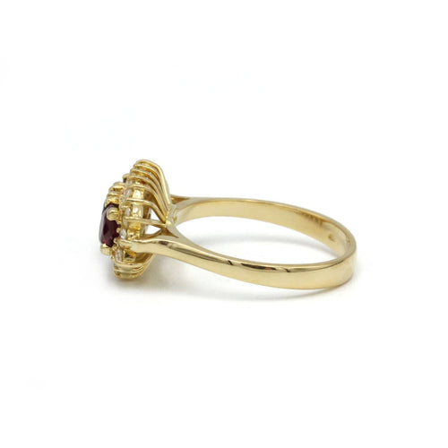 Bague 51 Bague - Or, Diamants & Rubis 58 Facettes 250095R