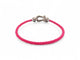 Bracelet bracelet FRED force 10 moyen 0b0077 t15 or blanc 18k 34 diamants 2 cables 58 Facettes 269620