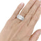 Bague 55 Bague art déco platine, diamant environ 2,80 cts. 58 Facettes 34923