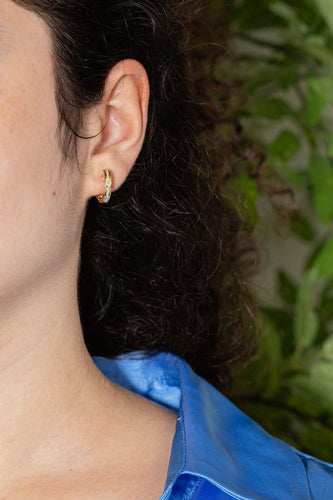 Boucles d'oreilles Boucles d'oreilles Créoles Or jaune Diamant 58 Facettes 4402305CN