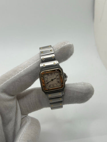 Montre Cartier Santos Galbée Lady 1057930 58 Facettes