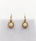Boucles d'oreilles Dormeuses antique or perle en serti griffes 58 Facettes A05421