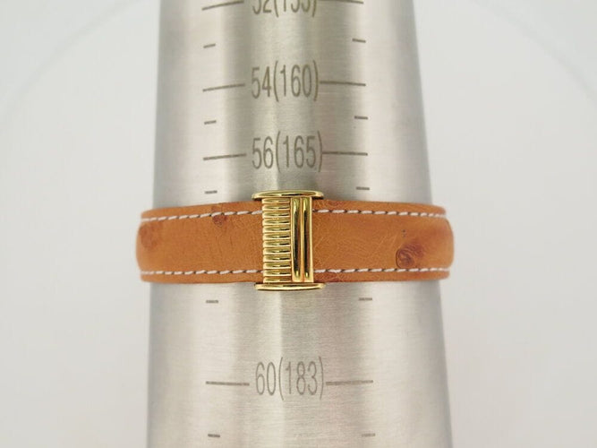 Montre vintage montre BOUCHERON reflet 30mm en or jaune 18k + cuir autruche 58 Facettes 267769